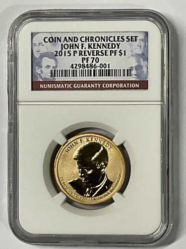 2015年 P ジョン・F・ケネディ 裏面 PF 1ドル NGC PF70 4298486-001｜WORLD RESOURCE【QUEEN店】