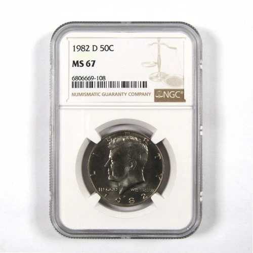 1982年 D ケネディ ハーフダラー MS 67 NGC クラッド 50セント 未使用 SKU:I9755｜WORLD RESOURCE【QUEEN店】