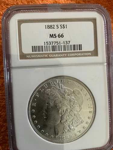 1882年Sミント モーガン銀貨 NGC MS66｜WORLD RESOURCE【QUEEN店】
