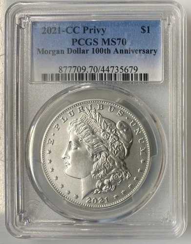 PCGS MS 70 2021-CC プリヴィー カーソンシティ モーガン銀貨。100周年記念｜WORLD RESOURCE【QUEEN店】