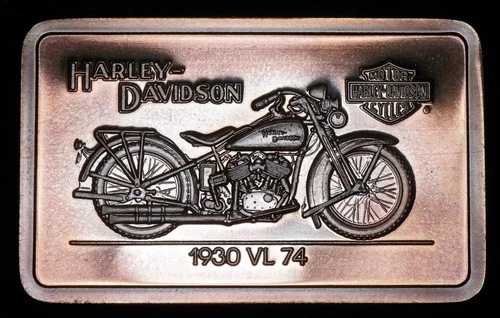 ハーレーダビッドソン 1930 VL 74 90周年記念 1.4オンス 999純銀バー C624L｜WORLD RESOURCE【QUEEN店】
