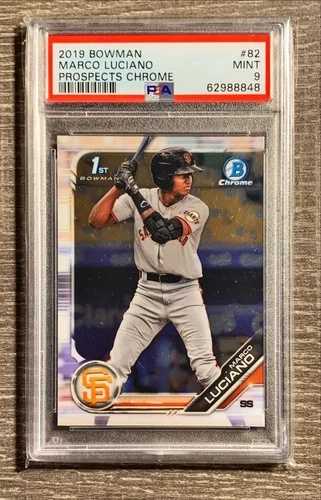 2019 Bowman Chrome マルコ・ルチアーノ #BCP-82 PSA 9 MINT サンフランシスコ・ジャイアンツ｜WORLD RESOURCE【QUEEN店】