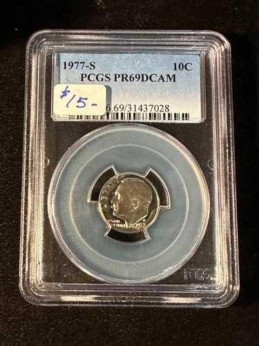 1977年 S ルーズベルト ダイム PCGS PR69DCAM 028｜WORLD RESOURCE【QUEEN店】