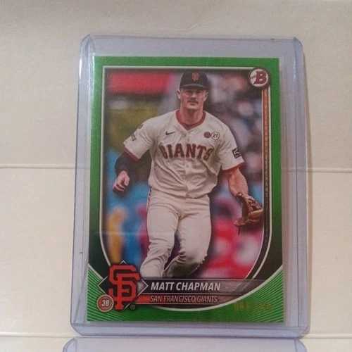 2025 Bowman マット・チャップマン #74 ライムグリーン 038/399 紙 サンフランシスコ・ジャイアンツ SP｜WORLD RESOURCE【QUEEN店】
