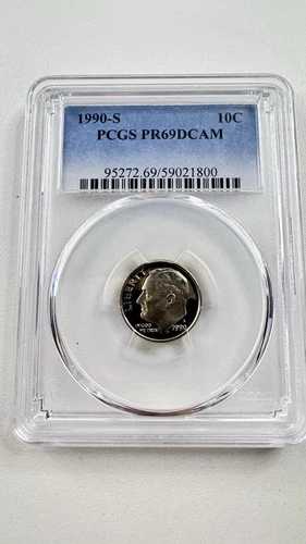 PCGS PR69DCAM 1990-S ルーズベルトダイム プルーフ ディープカメオ｜WORLD RESOURCE【QUEEN店】