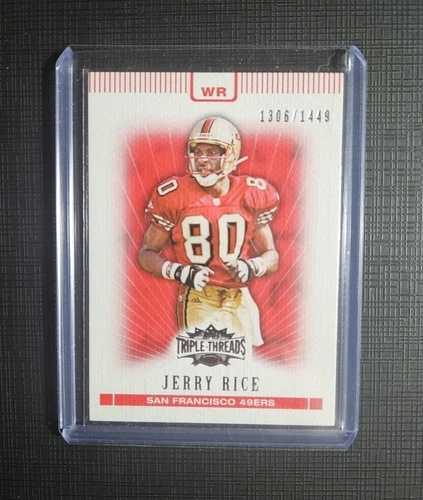 2007年 トリプルスレッド Topps /1449 #95 ジェリー・ライス サンフランシスコ 49ers。｜WORLD RESOURCE【QUEEN店】