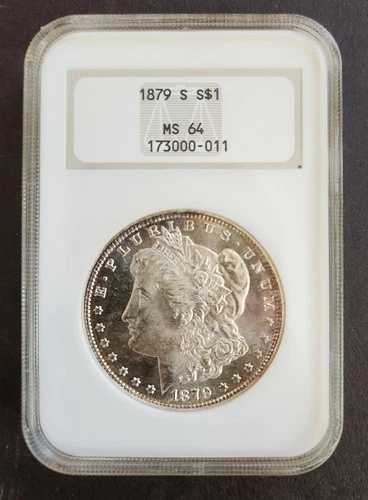 NGC MS64 1879-S モルガン銀貨 $1 ジェネレーション4.0ホルダー｜WORLD RESOURCE【QUEEN店】
