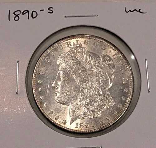 1890年Sミント モーガン銀貨 1ドル、極美品（BU+）｜WORLD RESOURCE【QUEEN店】