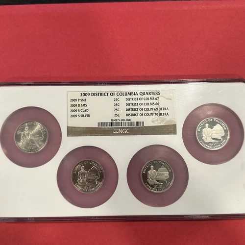 2009-S シルバー 4 コイン DC & テリトリアル クォーター NGC MS 67 & 68 PF69 & 70 U.C.｜WORLD RESOURCE【QUEEN店】
