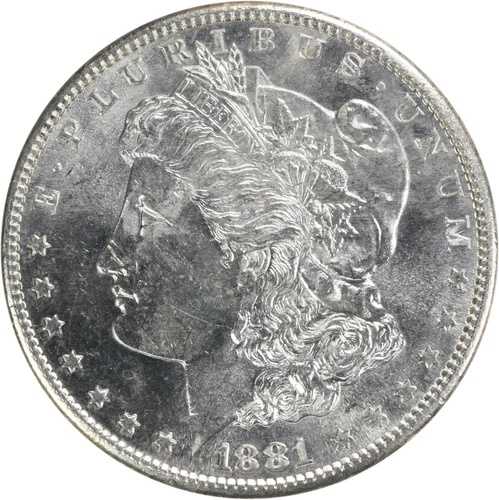 1881年Sミント モーガン銀貨 チョイスBU 未鑑定品 #408｜WORLD RESOURCE【QUEEN店】