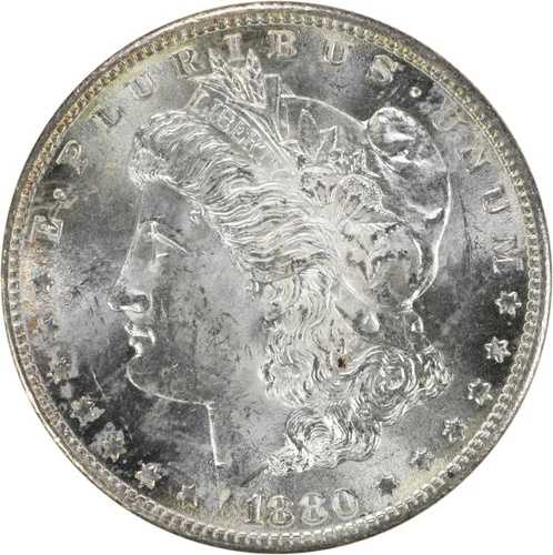 1880年Sミント モーガン銀貨 チョイスBU 未鑑定品 #345｜WORLD RESOURCE【QUEEN店】