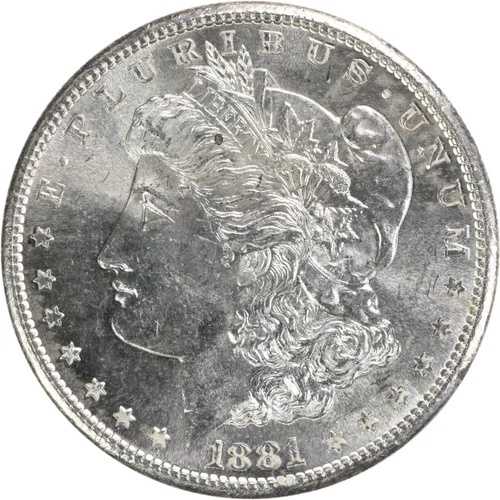 1881年Sミント モーガン銀貨 チョイスBU 未鑑定品 #354｜WORLD RESOURCE【QUEEN店】