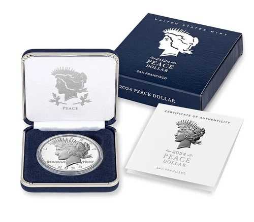 ピースシルバーダラー2024プルーフコイン24XL｜WORLD RESOURCE【QUEEN店】