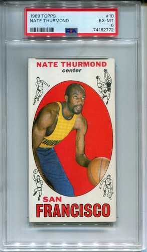 1969年 Topps #10 ネイト・サーモンド PSA 6 EX-MT サンフランシスコ・ウォリアーズ｜WORLD RESOURCE【QUEEN店】