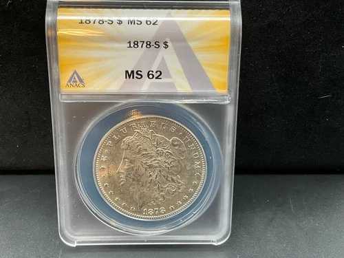 ANACS MS62 1878-S モーガン銀貨 (5枚)｜WORLD RESOURCE【QUEEN店】