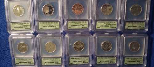 10枚セット (5) 1999年S (5) 2000年S 州別25セント硬貨 ICG PR69 DCAM CT GA NJ PA SC DE Z｜WORLD RESOURCE【QUEEN店】