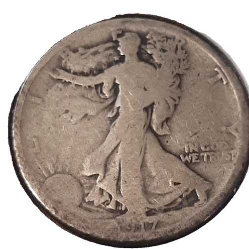 1/2 ハーフダラー ウォーキングリバティ銀貨 1917年 S サンフランシスコ造幣局 50セント KM#142｜WORLD RESOURCE【QUEEN店】