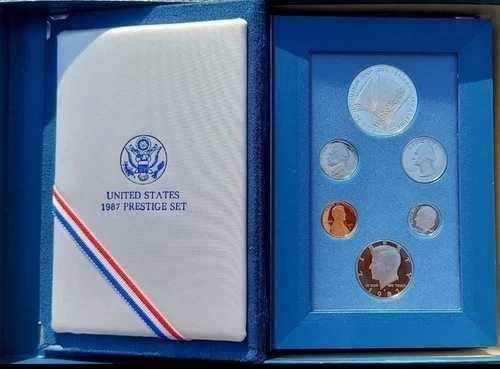 アメリカ合衆国造幣局 1987年 プレステージコインセット(箱付き)(商品説明を必ずお読みください)|WORLD RESOURCE【QUEEN店】