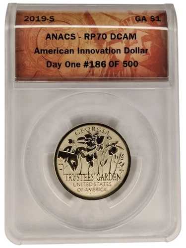 2019-S ジョージア・アメリカン・イノベーション ANACS リバースプルーフ 70 DCAM デイワン 15B｜WORLD RESOURCE【QUEEN店】 25,575円