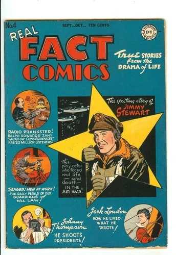 リアル・ファクト・コミックス #4 5.0 // ジョン・レティによるカバーアート DCコミックス 1946|WORLD RESOURCE【QUEEN店】