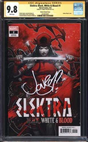 エレクトラ:ブラック、ホワイト&ブラッド #1 CGC 9.8 ホワイトページ // ジョンボーイ・マイヤーズ直筆サイン入り|WORLD RESOURCE【QUEEN店】