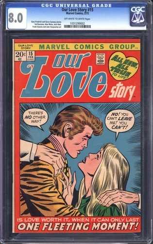 OUR LOVE STORY #15 CGC 8.0 OW/WH PAGES // マーベル・コミックス 1972｜WORLD RESOURCE【QUEEN店】