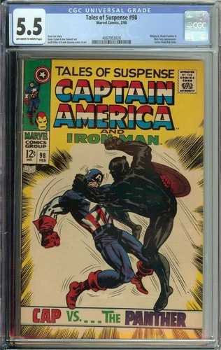 サスペンス物語 #98 CGC 5.5 キャプテン・アメリカ ウィップラッシュ ブラックパンサー ニック・フューリー A|WORLD RESOURCE【QUEEN店】