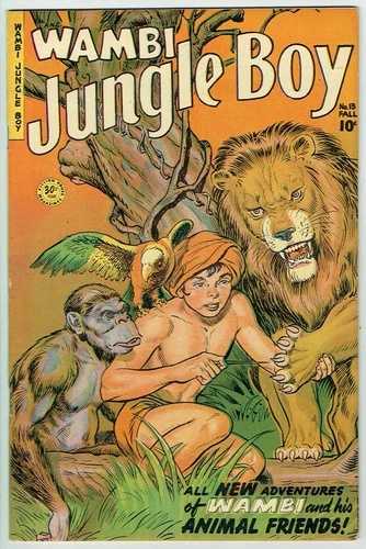 WAMBI JUNGLE BOY 13 FN/VF/7.0 - 1951年発行の希少なFiction House!｜WORLD RESOURCE【QUEEN店】