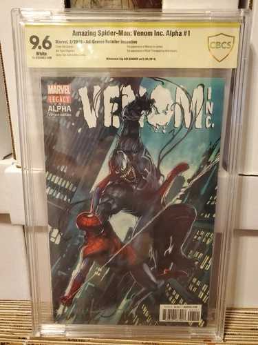 アメイジング・スパイダーマン ヴェノム・インク アルファ #1 アディ・グラノフ限定版 CBCS 9.6 サイン入り グラノフ|WORLD RESOURCE【QUEEN店】