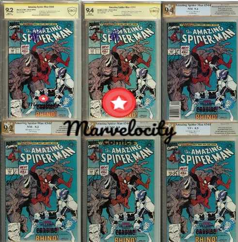 アメイジング・スパイダーマン #344 カーネイジ エリック・ラーセン直筆サイン入り CBCS PGX (CGCではありません) 9.4 - 8.5｜WORLD RESOURCE【QUEEN店】