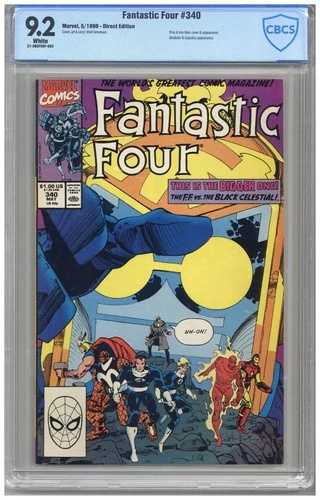 ファンタスティック・フォー #340 CBCS 9.2 NM- ホワイト 5/90ページ ソー&アイアンマンカバー|WORLD RESOURCE【QUEEN店】