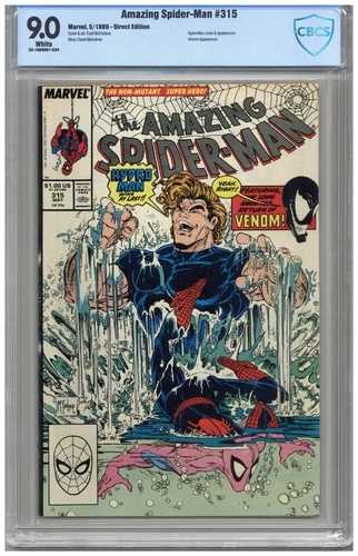 アメイジング・スパイダーマン #315 CBCS 9.0 VFNM ホワイトページ 5/89 ハイドロマン表紙｜WORLD RESOURCE【QUEEN店】