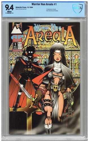 Warrior Nun Areala # 1 CBCS 9.4 NM White pgs 12/94 1st App.エリアラの|WORLD RESOURCE【QUEEN店】