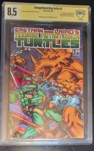 ティーンエイジ・ミュータント・ニンジャ・タートルズ #6 (1986) - 目撃者署名: ケビン・イーストマン - CBCS 8.5｜WORLD RESOURCE【QUEEN店】
