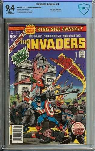 インベーダーズ・アニュアル #1 CBCS 9.4 ホワイトページ // アレックス・ショムバーグによるカバーアート マーベル 1977|WORLD RESOURCE【QUEEN店】