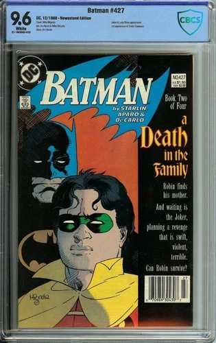 バットマン #427 CBCS 9.6 ホワイトページ // 家族の死 パート2 1988|WORLD RESOURCE【QUEEN店】