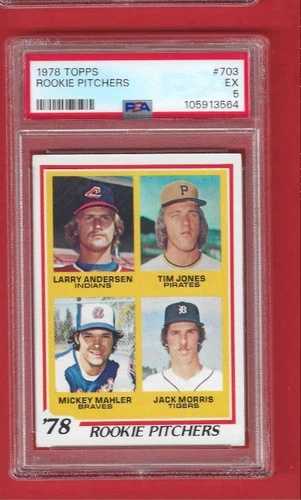 1978 Topps ルーキーピッチャー #703 モリス・アンダーソン PSA 5 野球鑑定カード-|WORLD RESOURCE【QUEEN店】