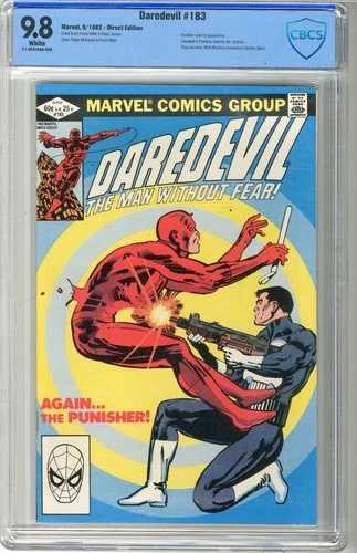 デアデビル #183 CBCS 9.8 NMMT ホワイト 6/82ページ パニッシャー表紙＆付録 デアデビル｜WORLD RESOURCE【QUEEN店】