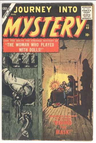 JOURNEY INTO MYSTERY 48 VG+/4.5 - 1957年のアトラス・エヴェレットによるクールな表紙！｜WORLD RESOURCE【QUEEN店】