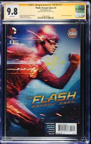 フラッシュ:シーズンゼロ #3 CGC SS オート グラント・ガスティン写真カバー サイン入り|WORLD RESOURCE【QUEEN店】