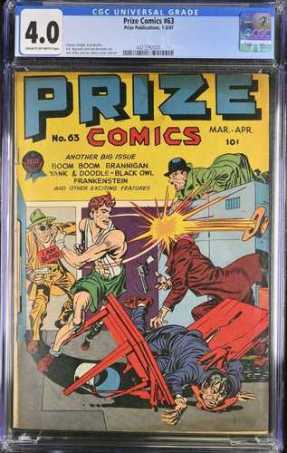 Prize Comics #63 CGC 4.0 1947 Prize Publications Charles Voight Golden Age|WORLD RESOURCE【QUEEN店】