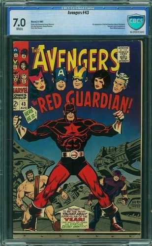 アベンジャーズ43号（1967年）、CBCS 7.0、マーベル、レッドガーディアン初登場｜WORLD RESOURCE【QUEEN店】