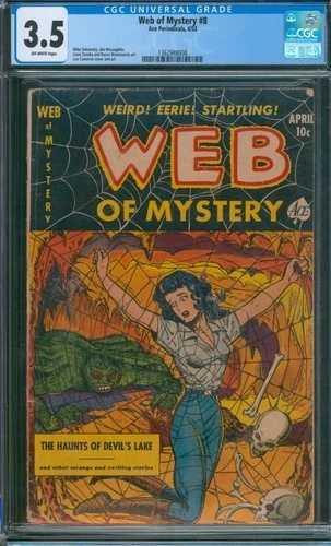 ウェブ・オブ・ミステリー #8 (1952) CGC 3.5 レア スパイダー ゴールデンエイジ ホラー PCH エースコミック｜WORLD RESOURCE【QUEEN店】 90,750円