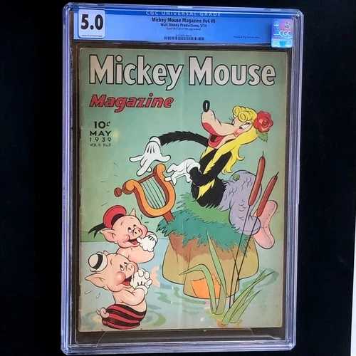 ミッキーマウスマガジン第4巻第8号（1939年5月）CGC 5.0 レア！ウォルト・ディズニー｜WORLD RESOURCE【QUEEN店】
