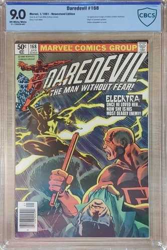 マーベル・コミックス デアデビル #168 CBCS 9.0 初登場 オリジン エレクトラ フランク・ミラー|WORLD RESOURCE【QUEEN店】