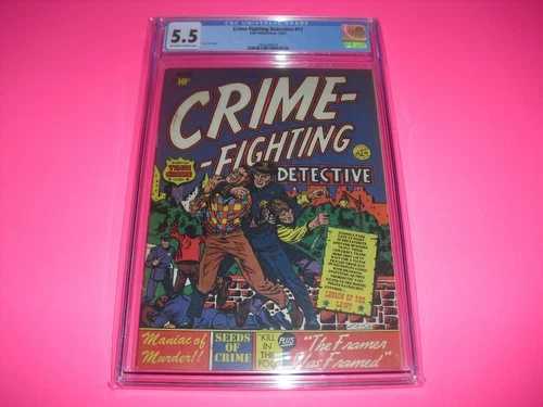 犯罪捜査探偵 #17 CGC 5.5 OW/Wページ付き 1951年! プレコード時代のLBコールによる表紙|WORLD RESOURCE【QUEEN店】