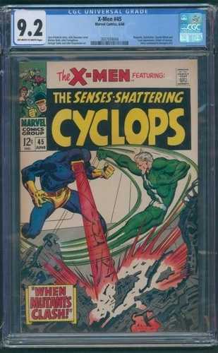 X-メン #45 CGC 9.2 アイスマンの起源、アベンジャーズ #53とのクロスオーバー｜WORLD RESOURCE【QUEEN店】 88,330円