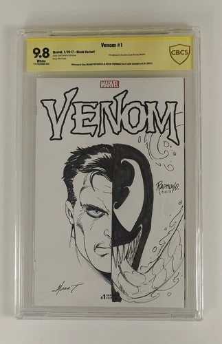 ヴェノム #1 バリアント 2x サイン入り＆スケッチアート CBCS 9.8 レイプマンド＆マイケルズ作 CGC NM/MT｜WORLD RESOURCE【QUEEN店】
