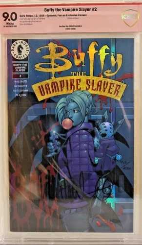 バフィー・ザ・ヴァンパイア・スレイヤー #2 CBCS 9.0 クリス・バチャロサイン入り ブラッドクローム箔押し CGC|WORLD RESOURCE【QUEEN店】