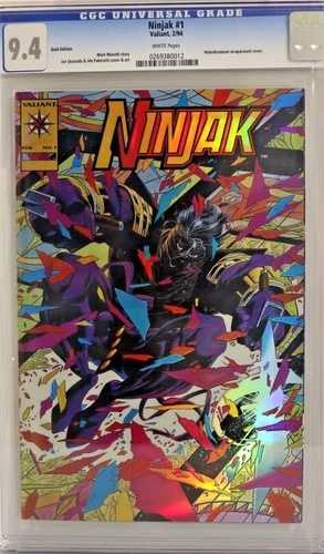 ニンジャック #1 ゴールドクロムバリアント CGC 9.4 vs ヴァリアントユニバース CBCS ブラッドショット映画｜WORLD RESOURCE【QUEEN店】